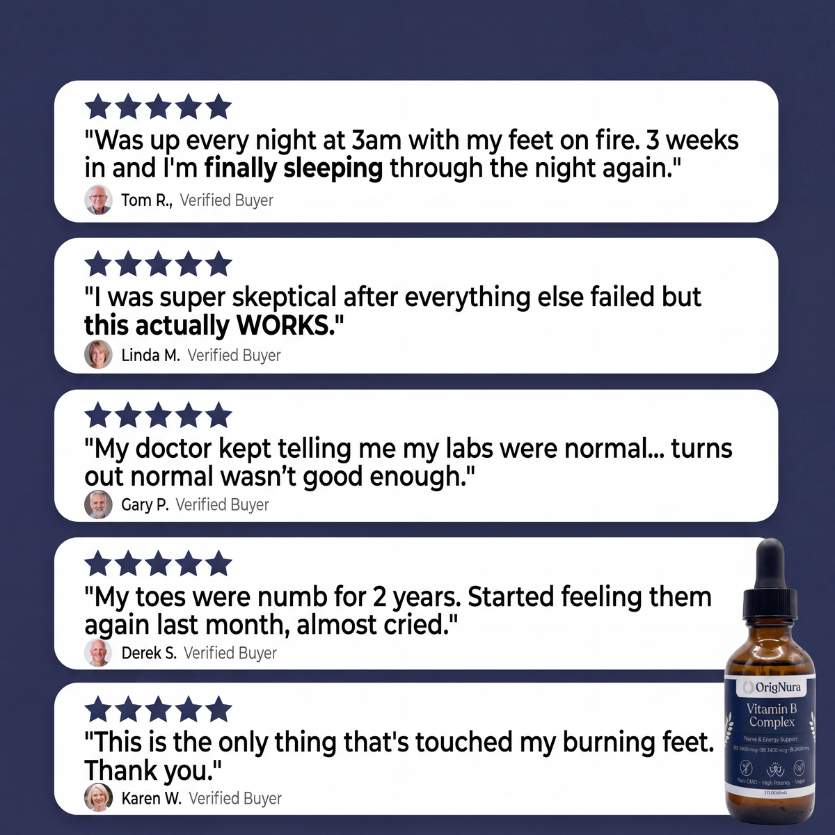 5-in-1 Vitamin B Complex - Nerve & Body Support